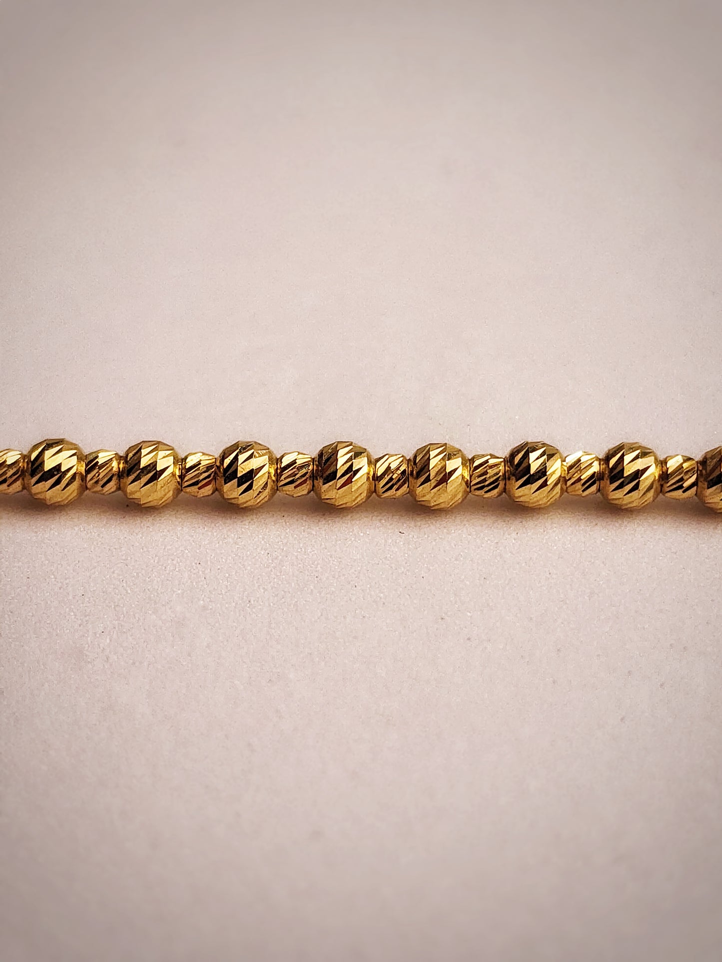 PULSERA ESFERAS DIAMANTADA 3MM 20 CM