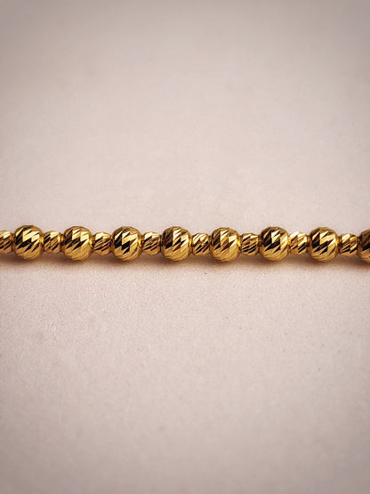 PULSERA ESFERAS DIAMANTADA 3MM 20 CM