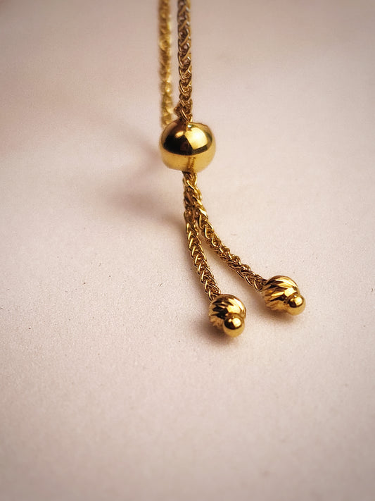 PULSERA ESFERAS GRADUABLE ORO 2,5MM