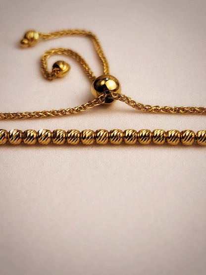 PULSERA ESFERAS GRADUABLE ORO 2,5MM