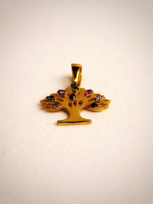 COLGANTE ÁRBOL PIEDRA COLOR