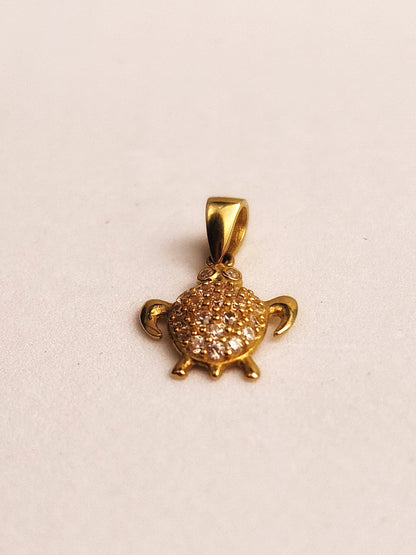 COLGANTE TORTUGA CON PIEDRAS BLANCAS