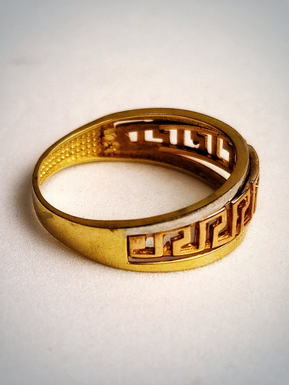 ANILLO VERSACE 3 OROS