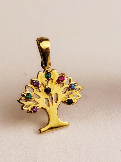 COLGANTE ÁRBOL PIEDRA COLOR