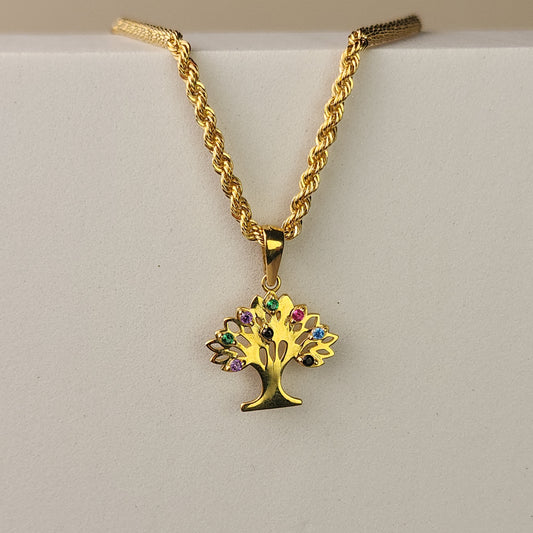 COLGANTE ÁRBOL PIEDRA COLOR