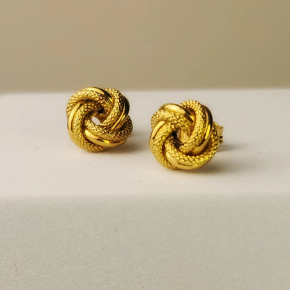 PENDIENTES NUDO ORO