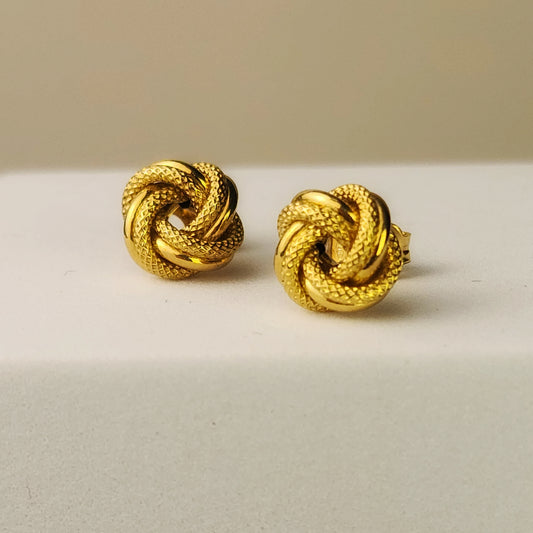 PENDIENTES NUDO ORO