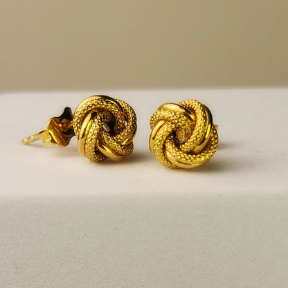 PENDIENTES NUDO ORO