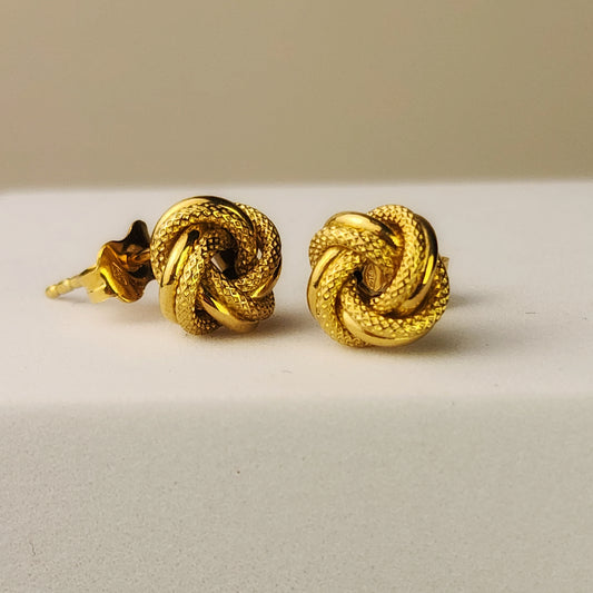 PENDIENTES NUDO ORO