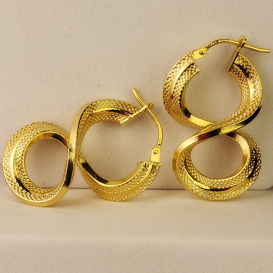 PENDIENTES SNAKE GRAVADOS