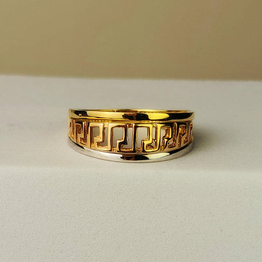 ANILLO VERSACE 3 OROS