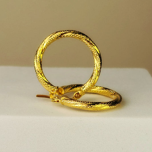 PENDIENTES CANDONGA TEXTURIZADA