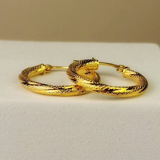 PENDIENTES CANDONGA TEXTURIZADA