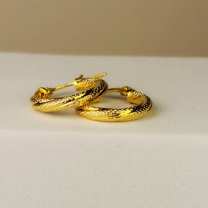 PENDIENTES CANDONGA TEXTURIZADA
