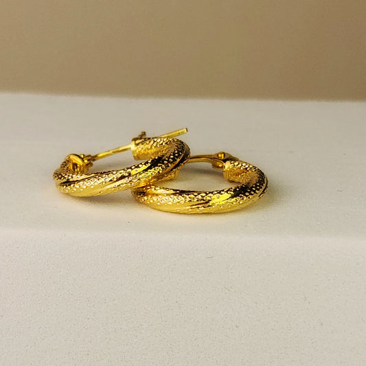 PENDIENTES CANDONGA TEXTURIZADA