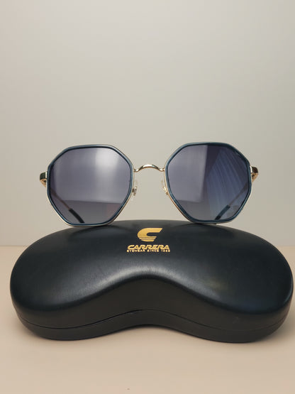 GAFAS CARRERA OCTAGONALES GOLD & BLUE