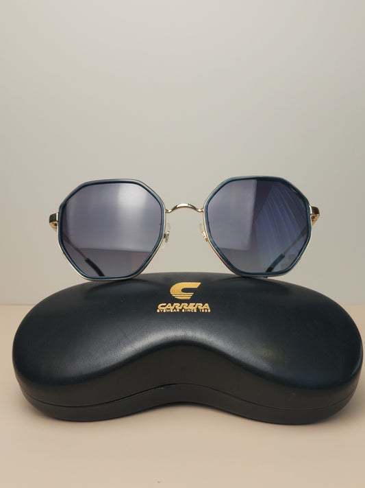 GAFAS CARRERA OCTAGONALES GOLD & BLUE