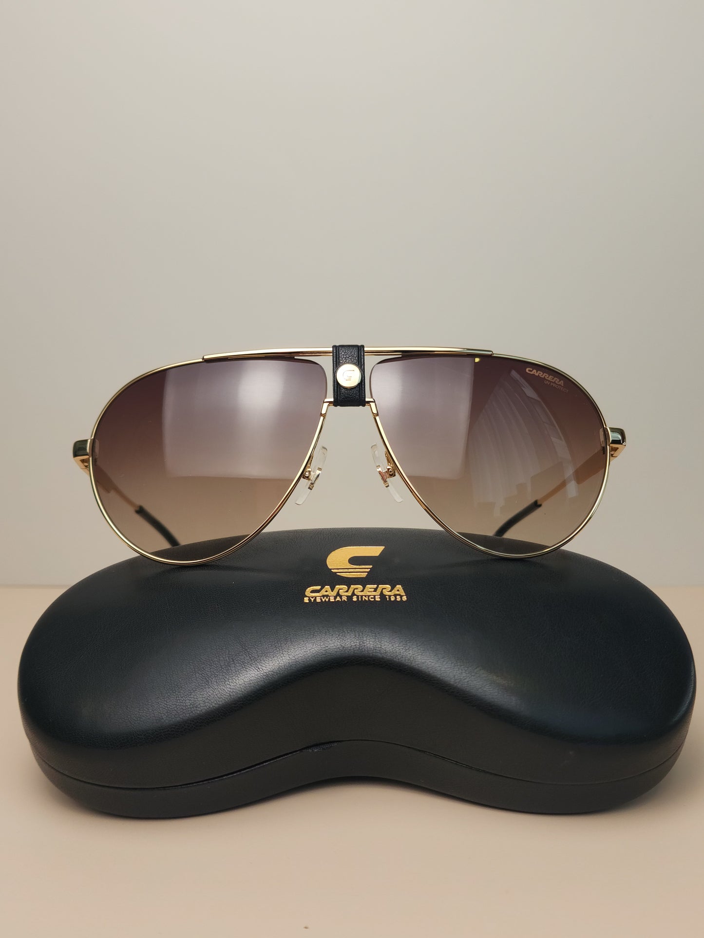 GAFAS CARRERA PANAMERIKA GOLD & LEATHER EDITION